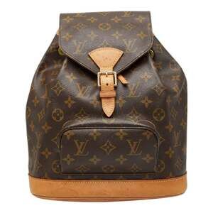 LOUIS VUITTON Brown Monogram Leather Backpack